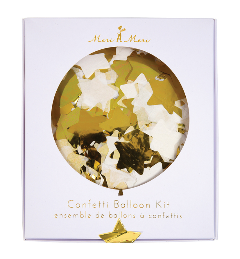 Confetti Gold Balloon Kit