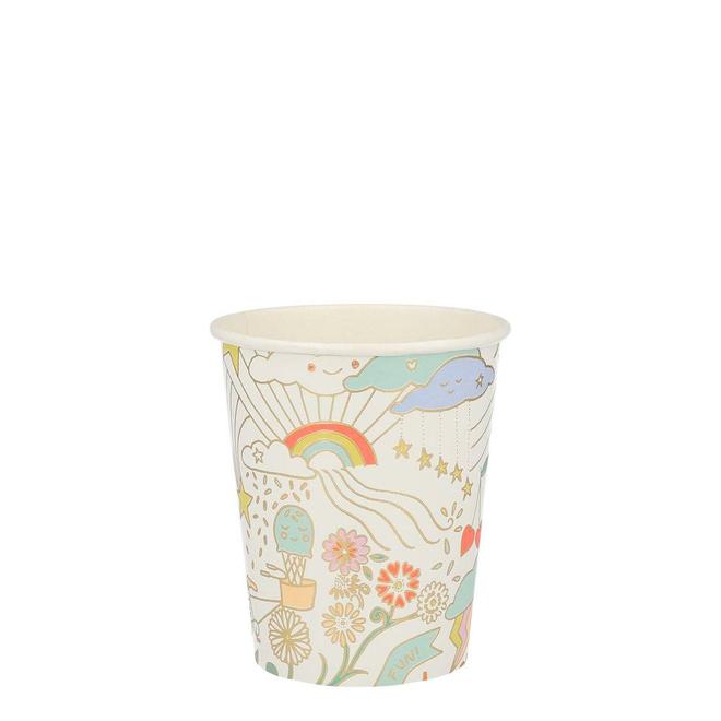 Happy Doodle Party Cups