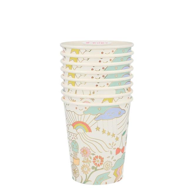 Happy Doodle Party Cups