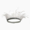 White Feather Party Crown