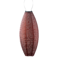 Lantern Long Oval 20cm Copper Paisley