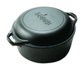 Lodge Cast Iron Double Dutch Oven 4.7L