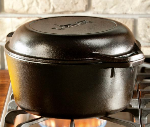 Lodge Cast Iron Double Dutch Oven 4.7L