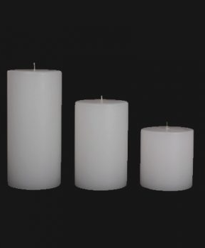 White Pillar Candle 95 x 200mm