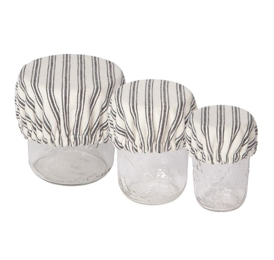 Ticking Stripe Mini Bowl Cover Set
