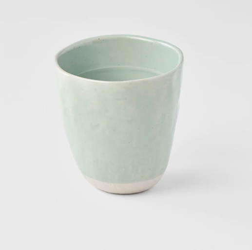 Light Teal Lopsided Tea Mug