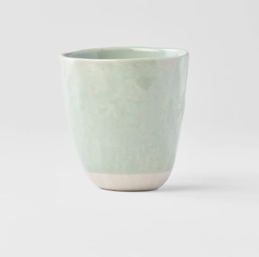 Light Teal Lopsided Tea Mug