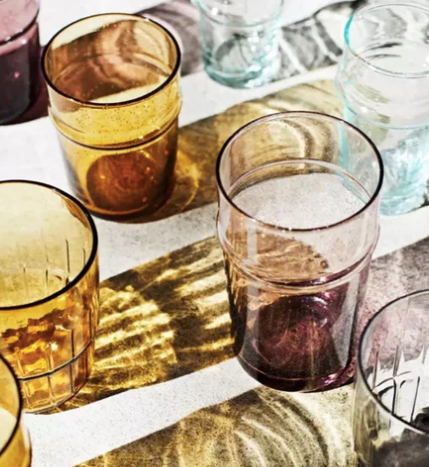 Purple Drinking Glass Tall