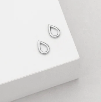 Open Drop Stud Earrings