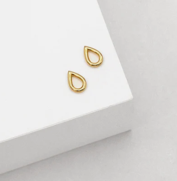 Open Drop Stud Earrings