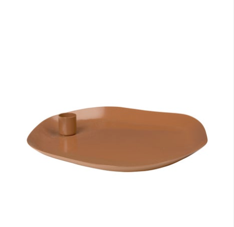 Candleplate Mie Brown