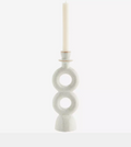 White Circle Candle Holder