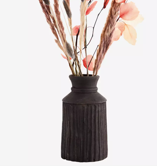 Black Terracotta Vase