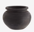 Black Terracotta Flower Pot