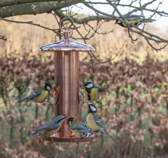Copper Bird Feeder