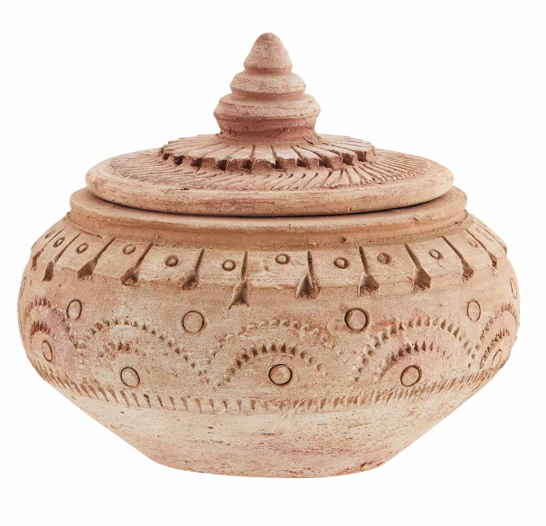 Terracotta Jar With Lid