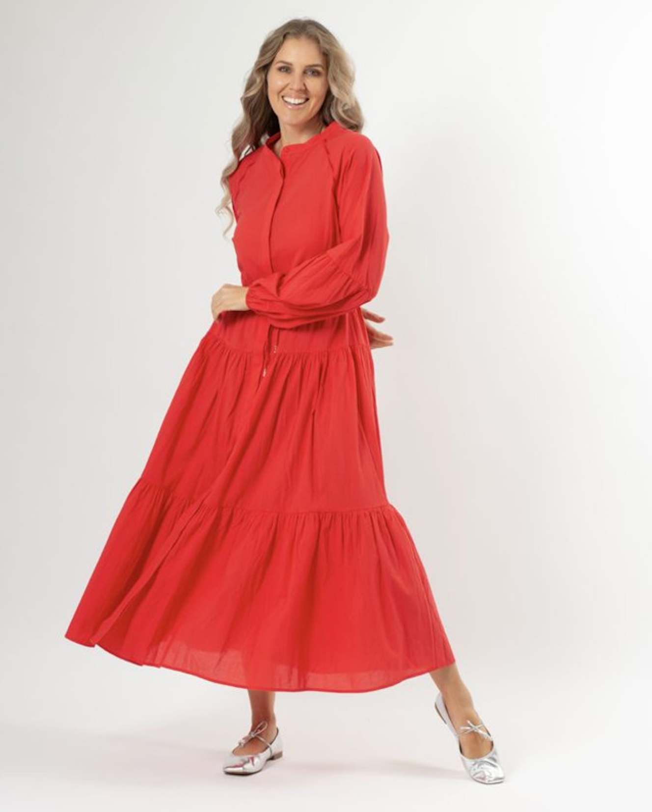 Margaret Dress Luscious Red