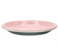 Dark Green Pink Enamel Plate