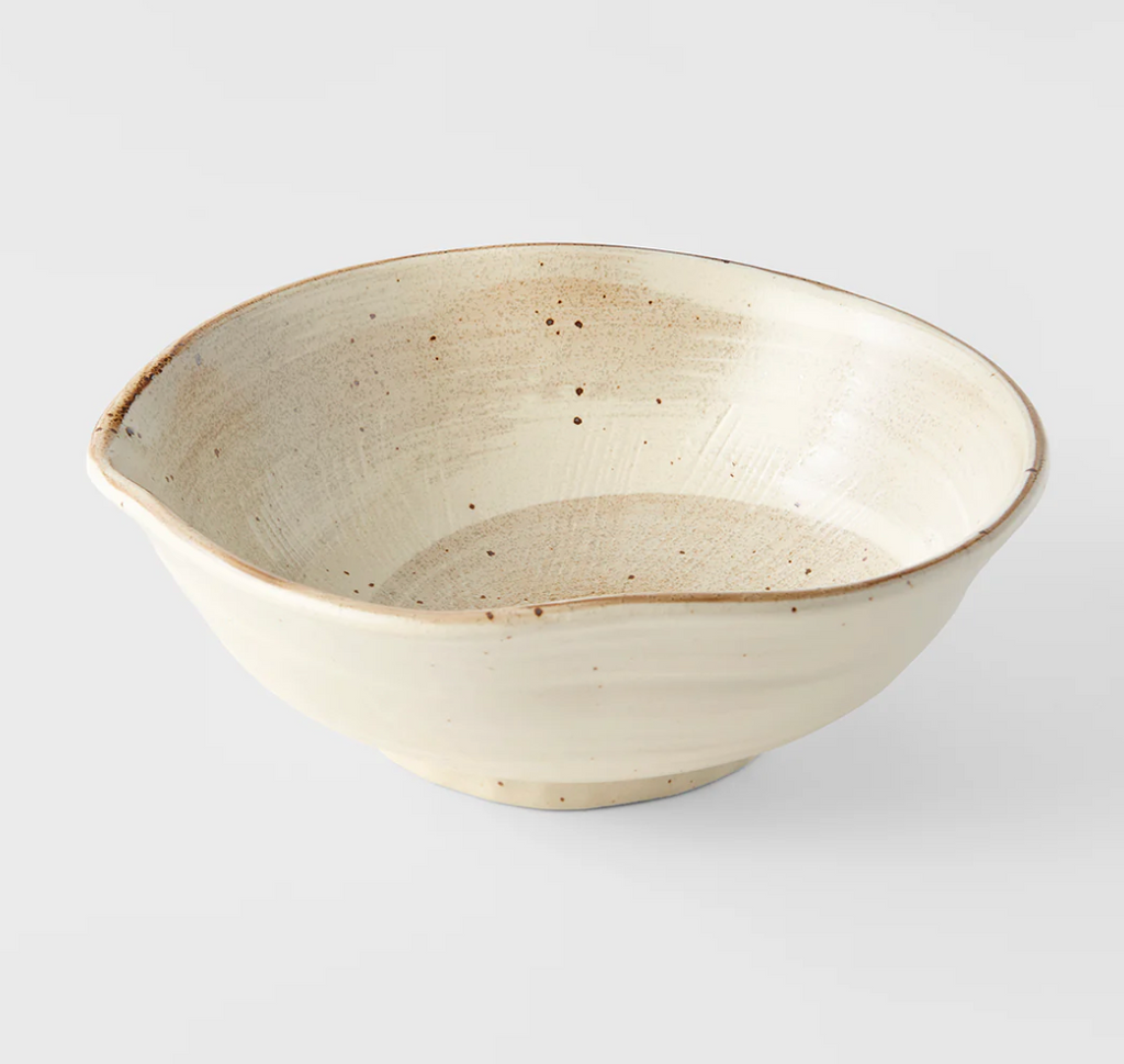 Spiral Sand Large Uneven Bowl