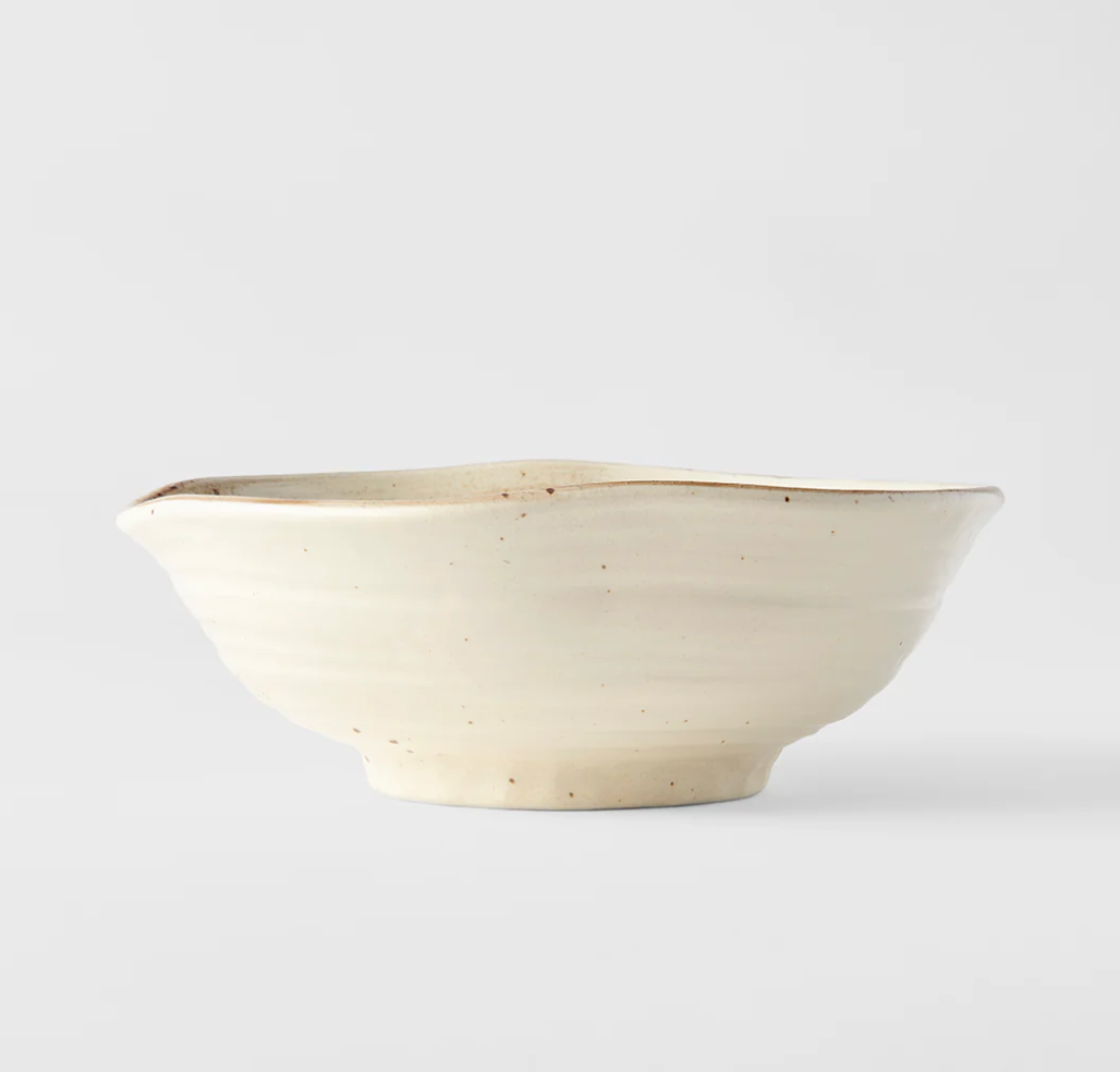 Spiral Sand Large Uneven Bowl
