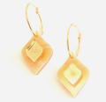 Morocco Earrings Peach Swirl