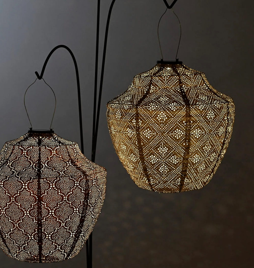 Lantern Crown 40cm Apricot Funale