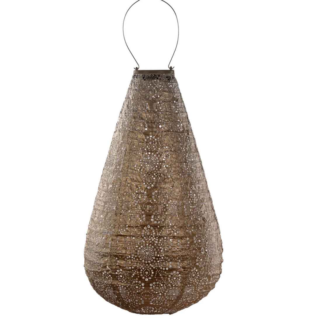 Lantern Drop 28cm Gold Fiore