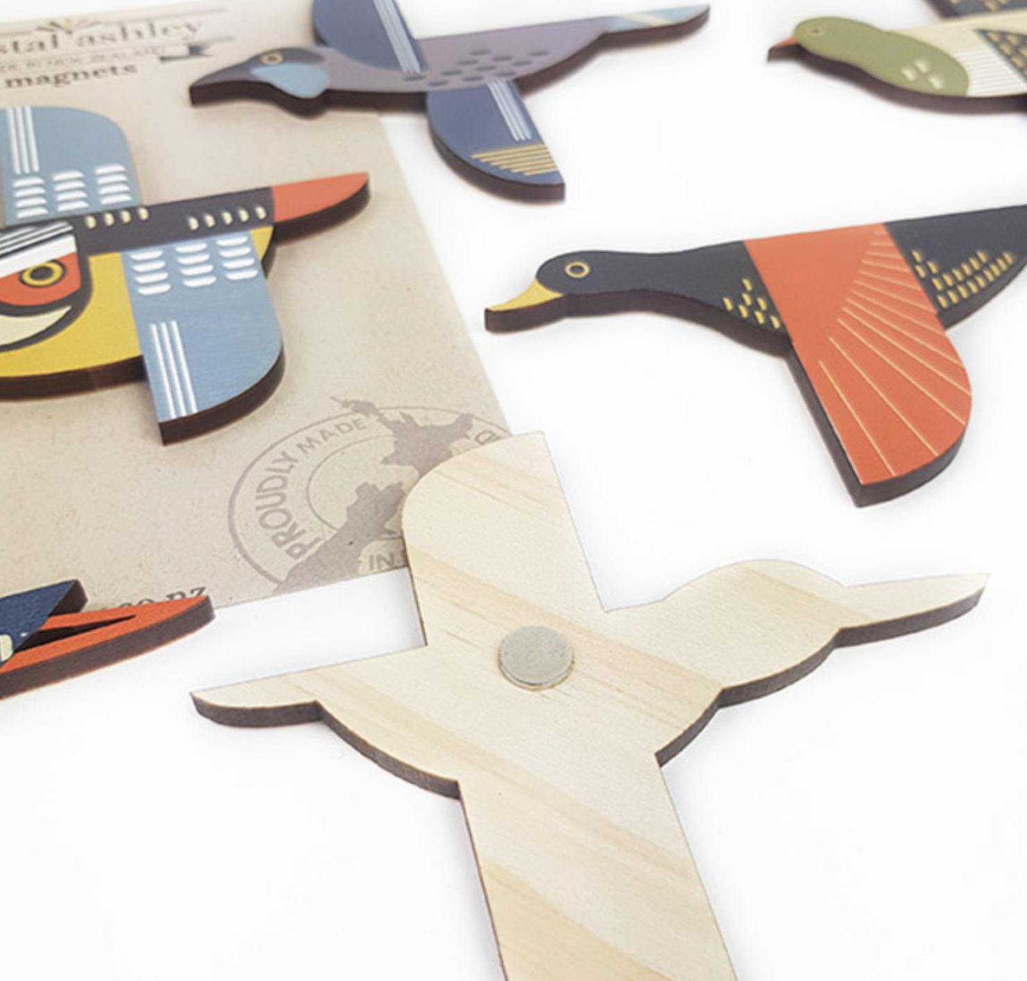 Folk Bird Magnets
