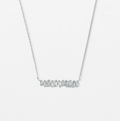 Necklace Silver Crystals