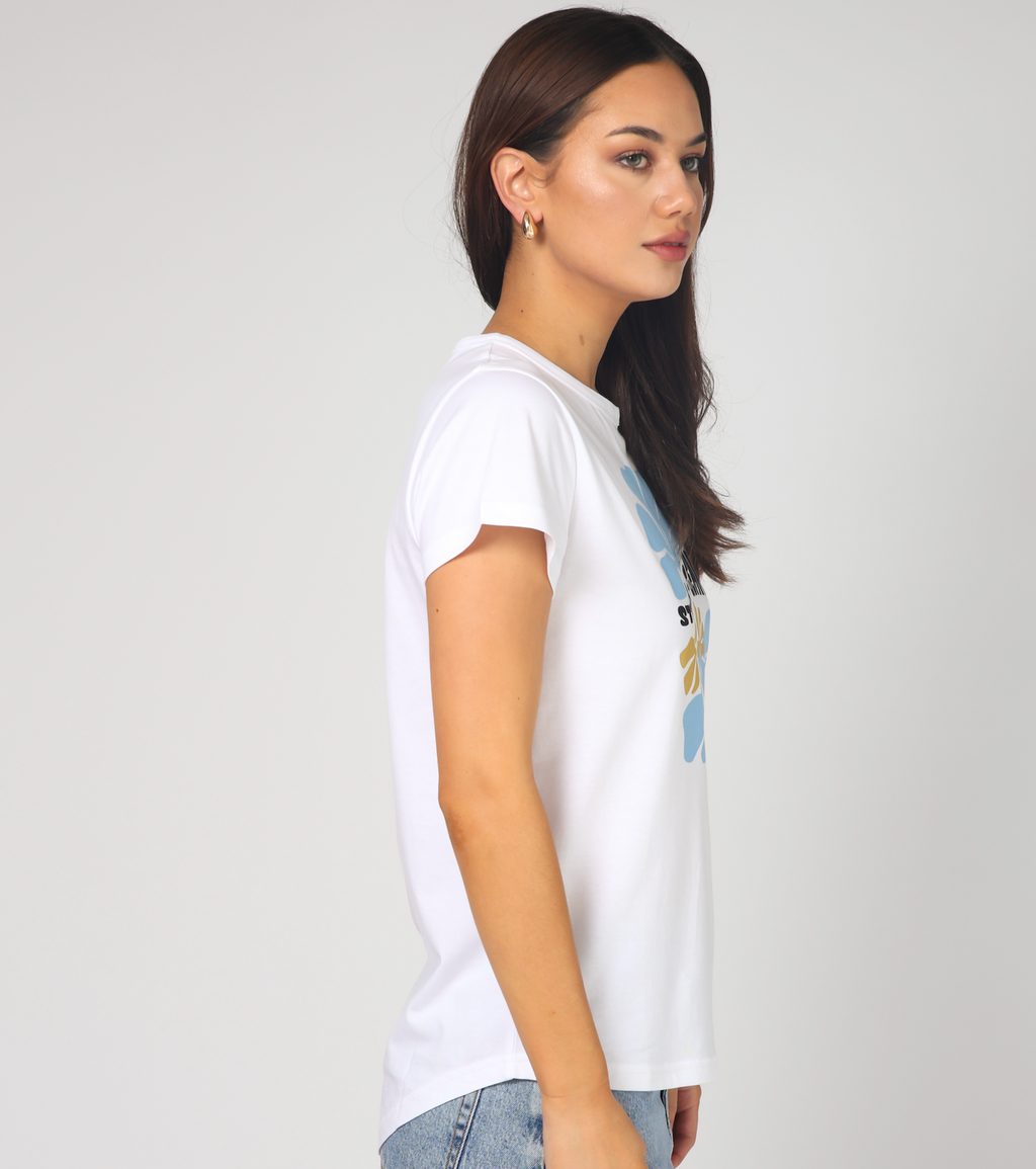 T - Shirt Just Keep Growing White