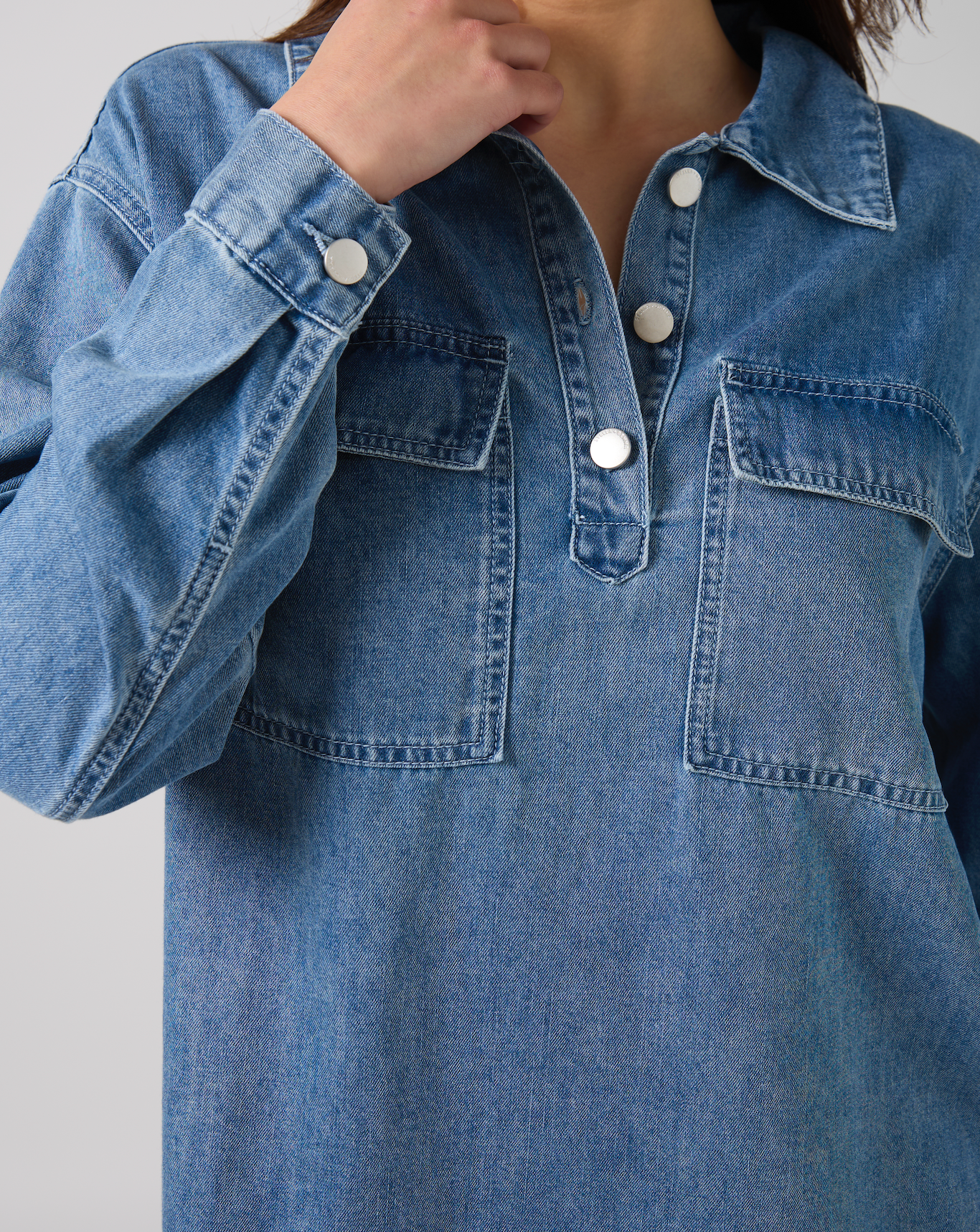 Pip Overshirt Light Wash