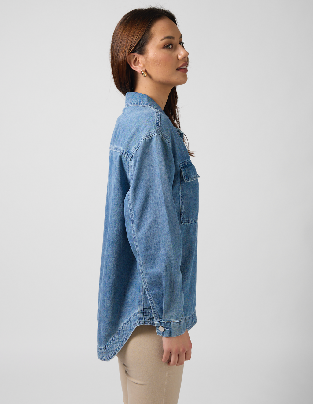 Pip Overshirt Light Wash