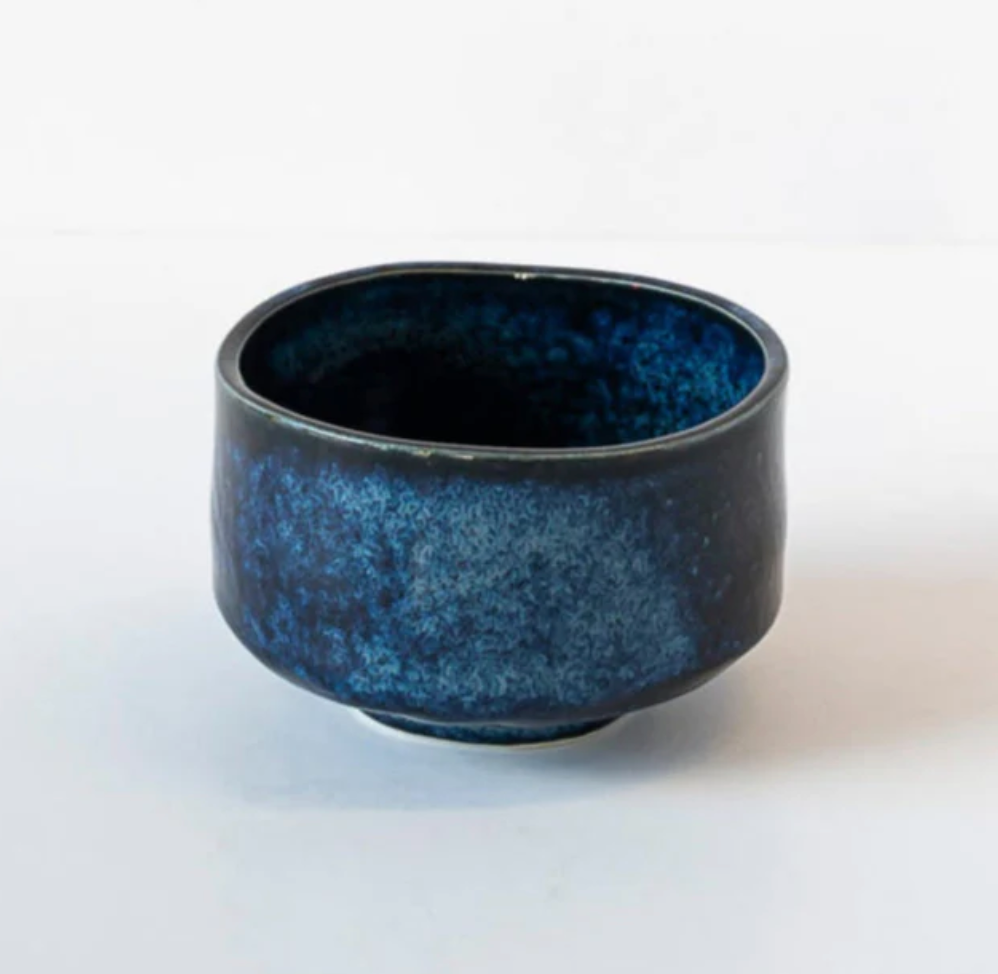 Matcha Tea Bowl Indigo Blue
