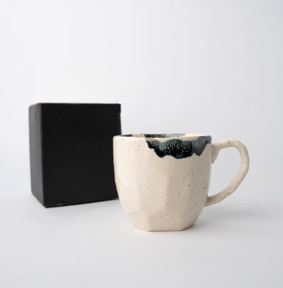 Ink Brush & Cream Mug