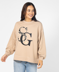 Sunday Sweater Concrete Leopard Logo