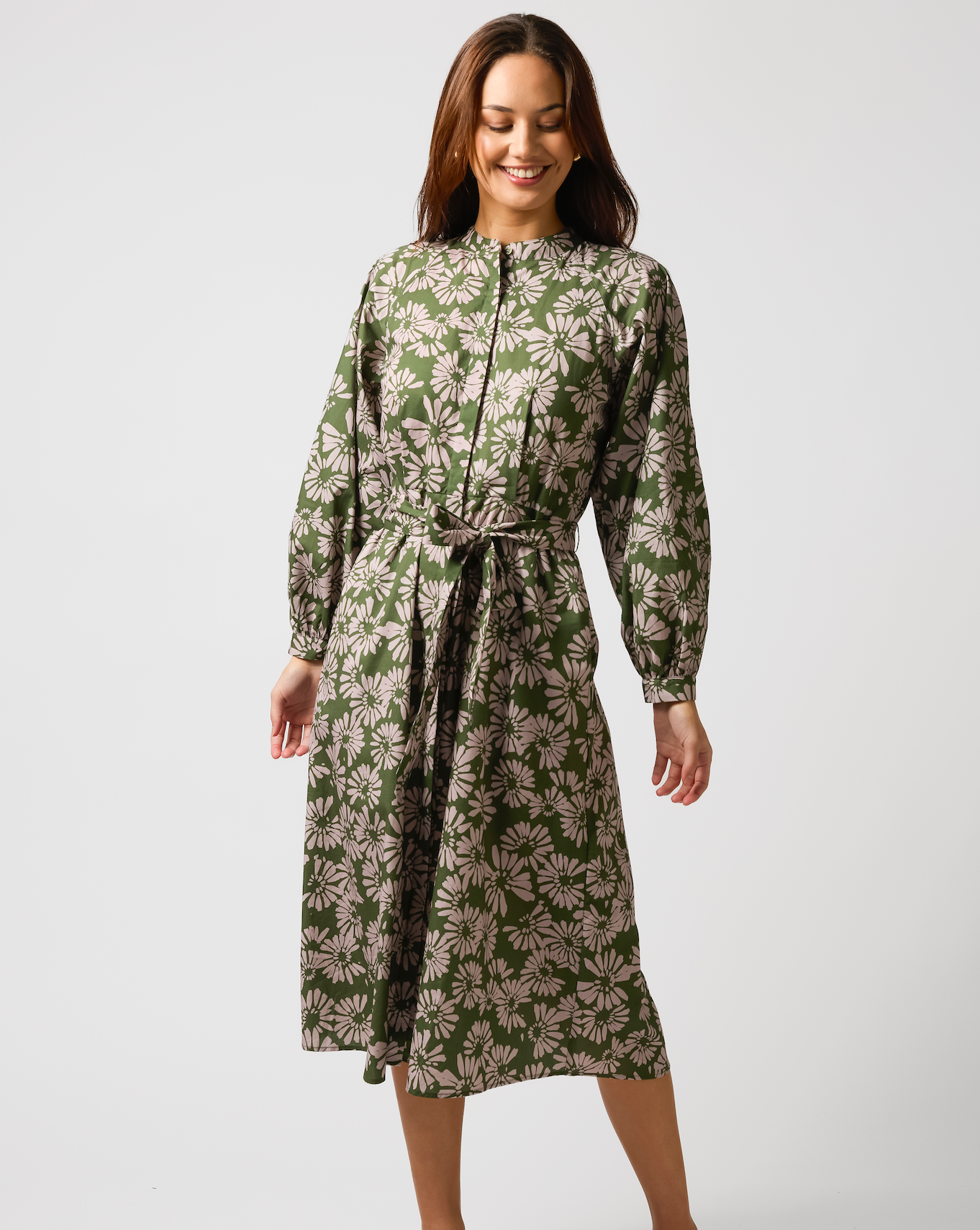 Josephine Dress Lilac Gerbera