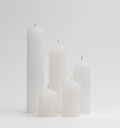 Pillar Candle White 50mm ø
