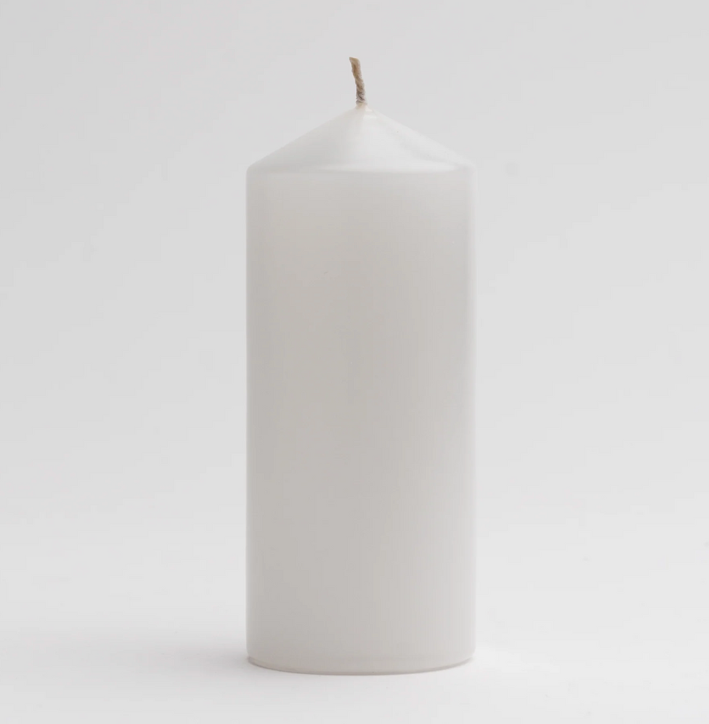 Pillar Candle White 50mm ø