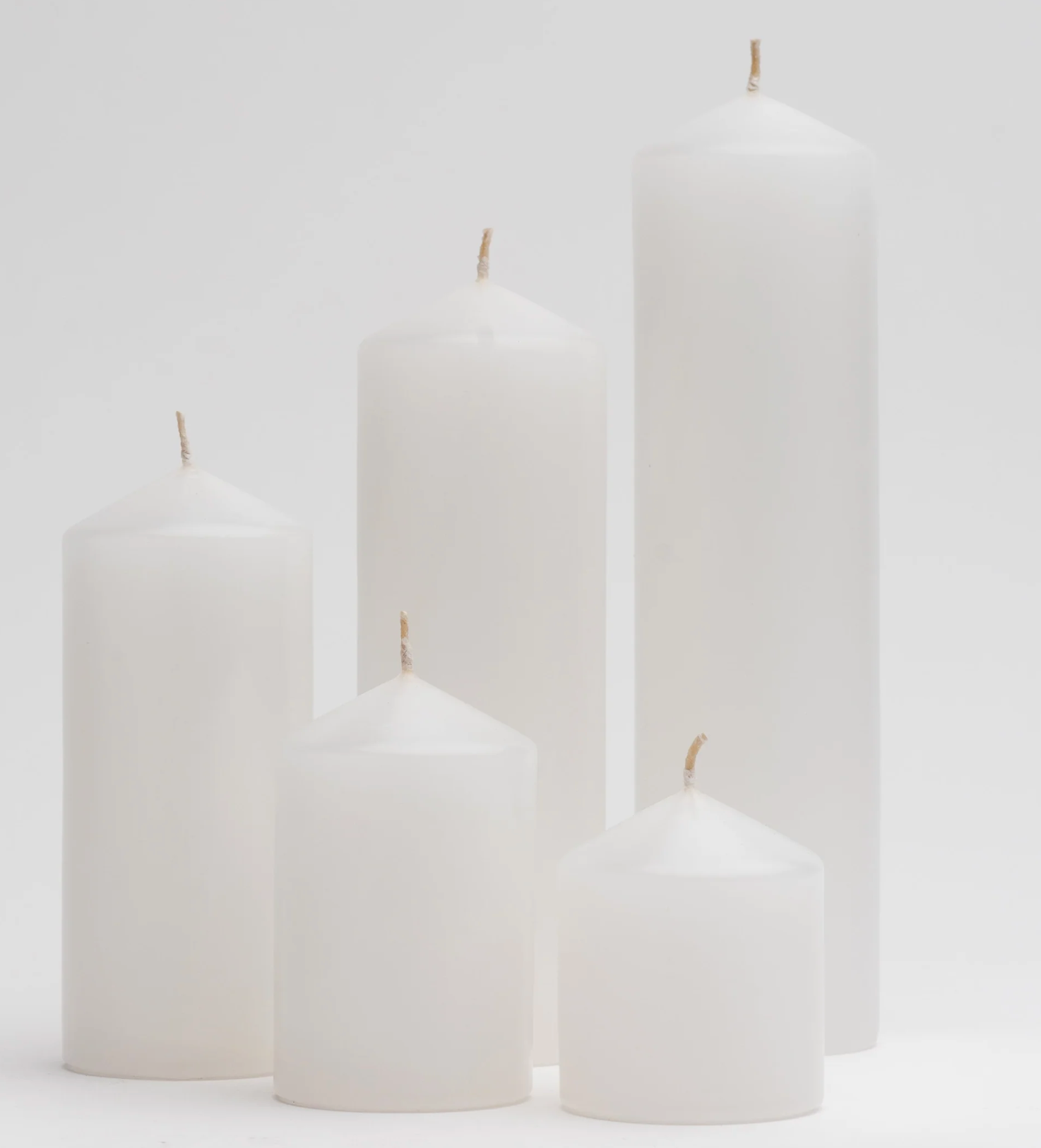 Pillar Candle White 65mm ø