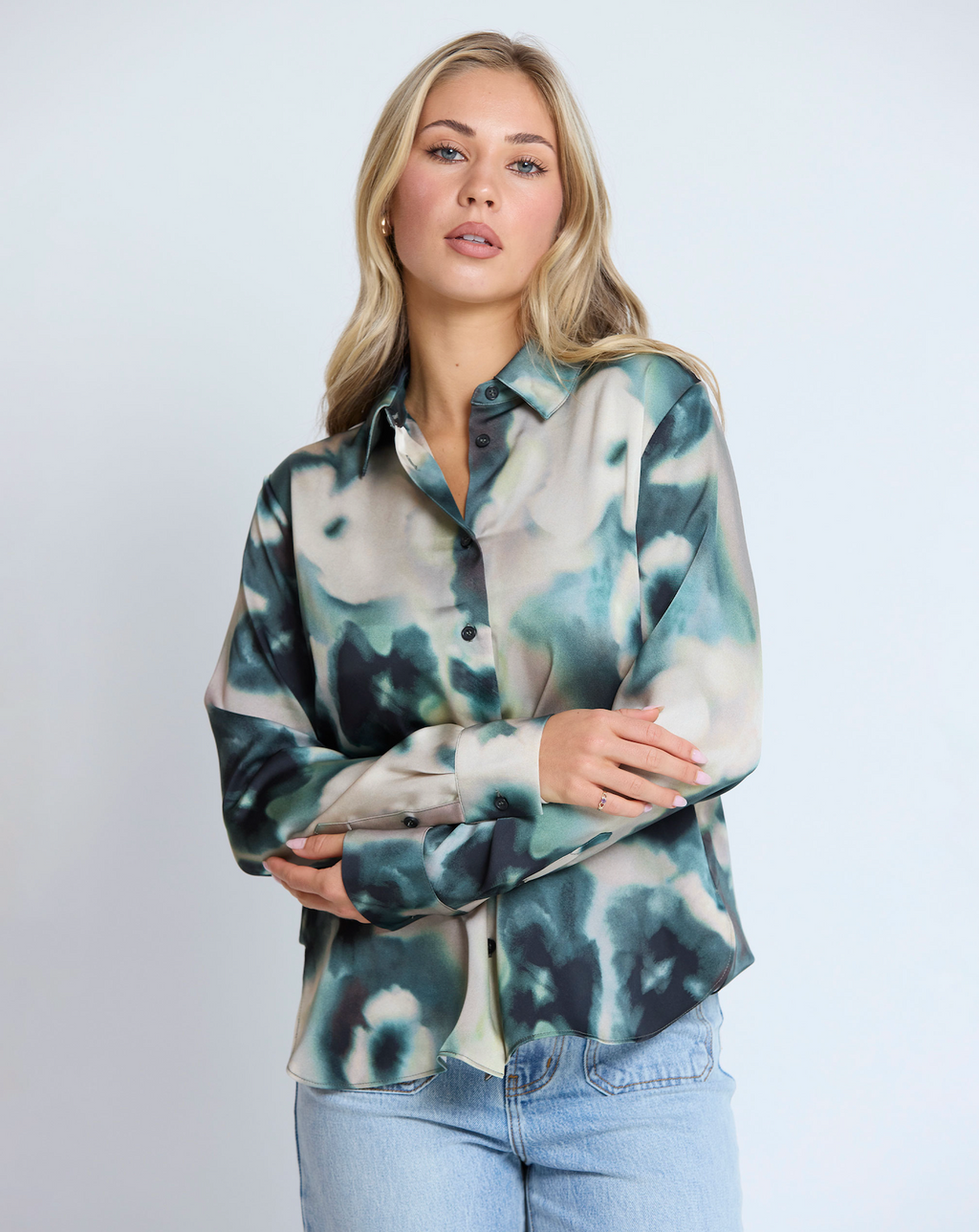 Louisa Blouse Olive Grove
