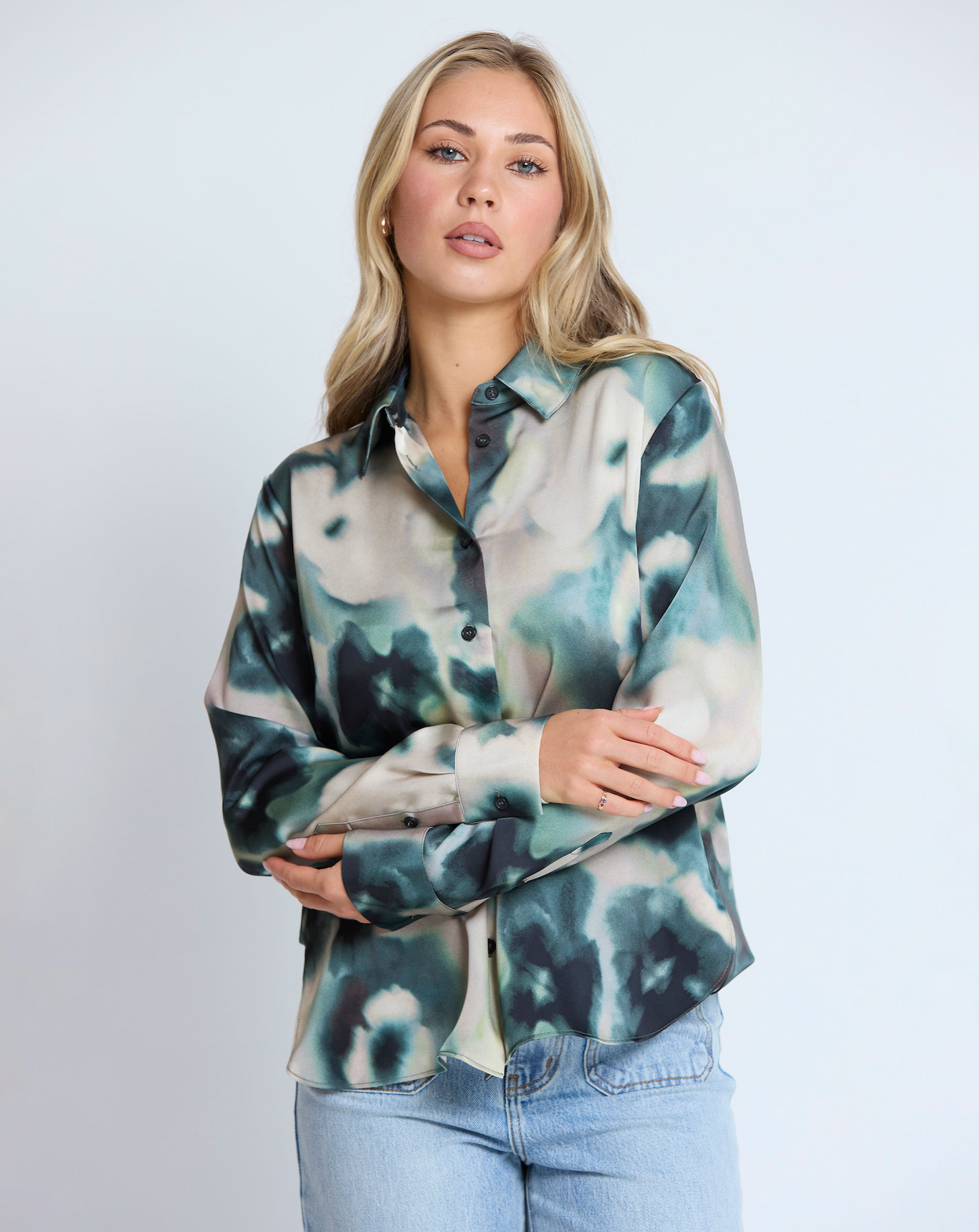 Louisa Blouse Olive Grove