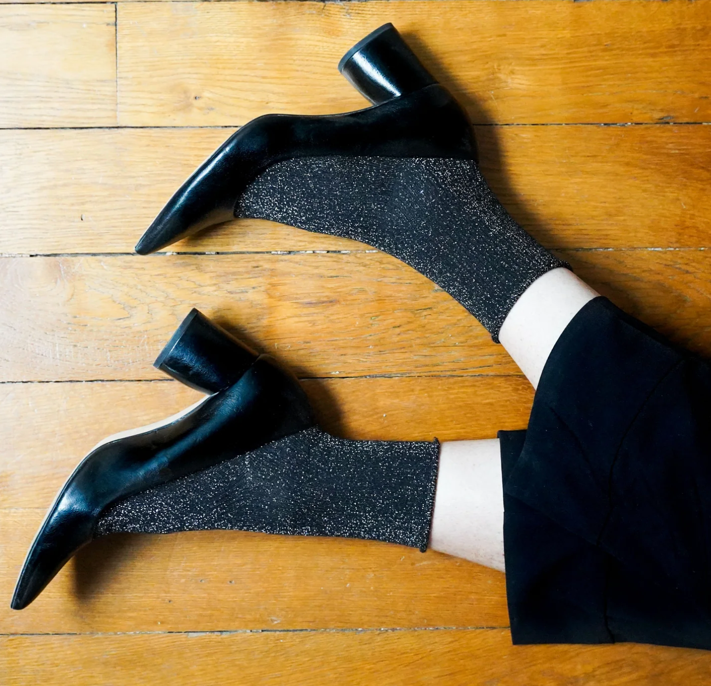 Lurex Glitter Socks