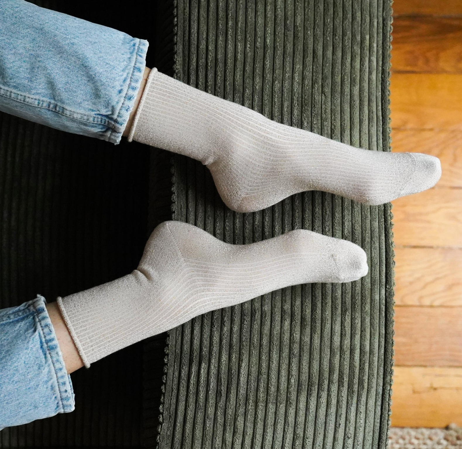 Lurex Glitter Socks