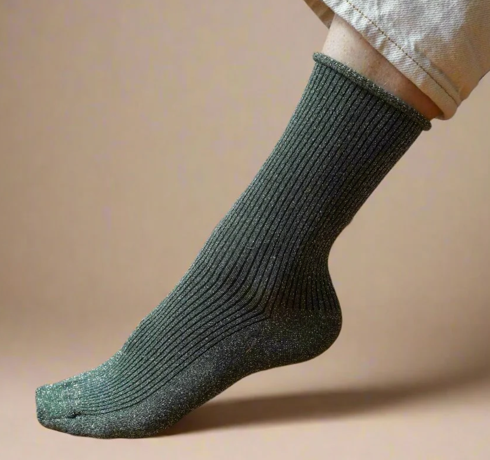 Lurex Glitter Socks