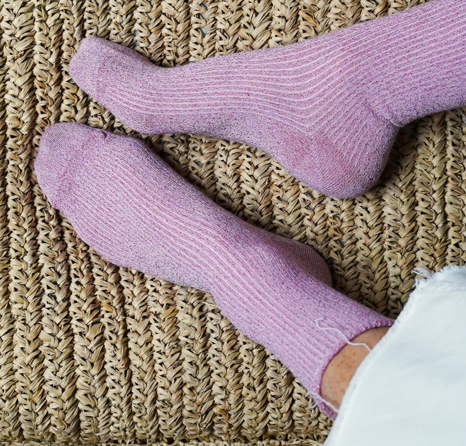 Lurex Glitter Socks