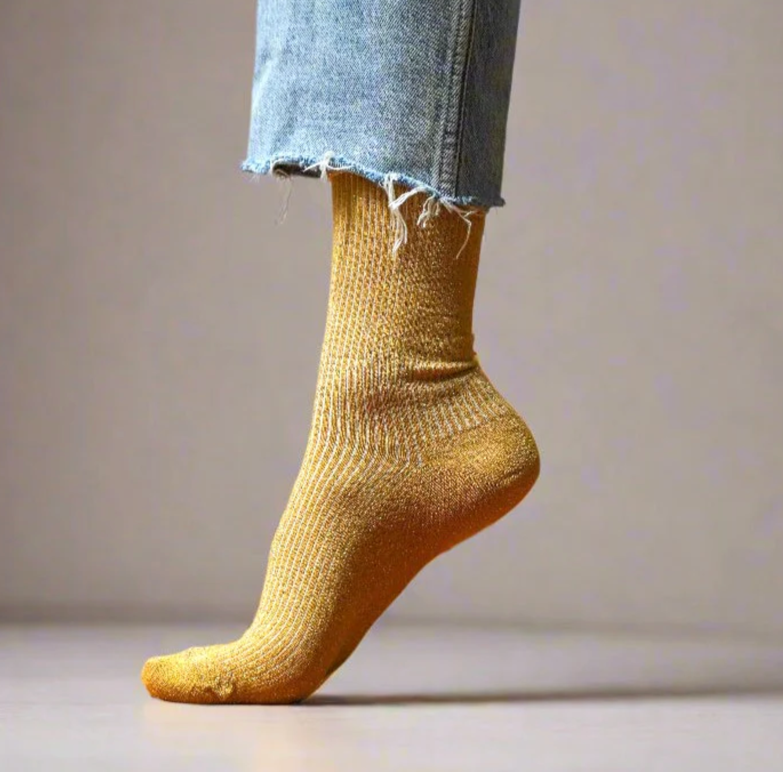 Lurex Glitter Socks