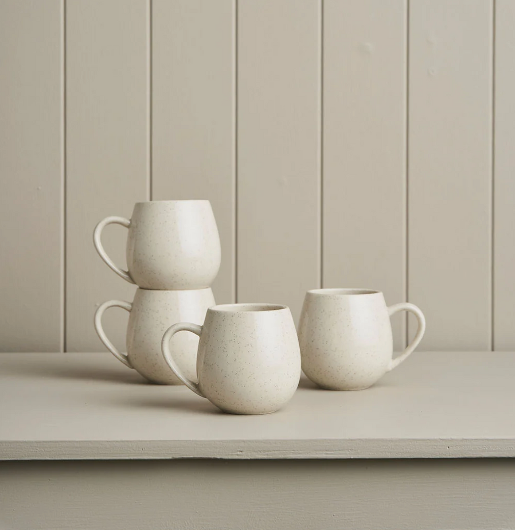 Hug Me Mugs Speckled White