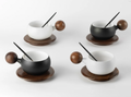 Artisan Wooden Tea Cup Duo