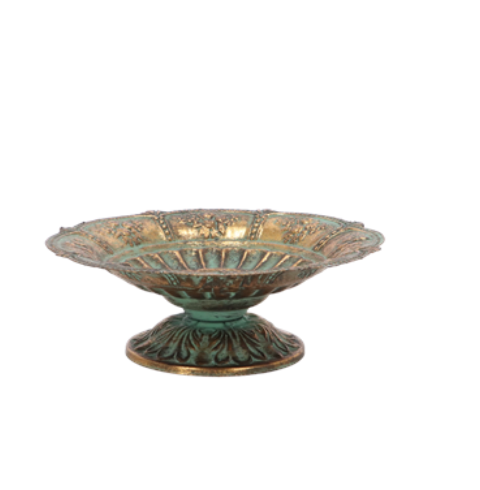 Aged Metal Bowl