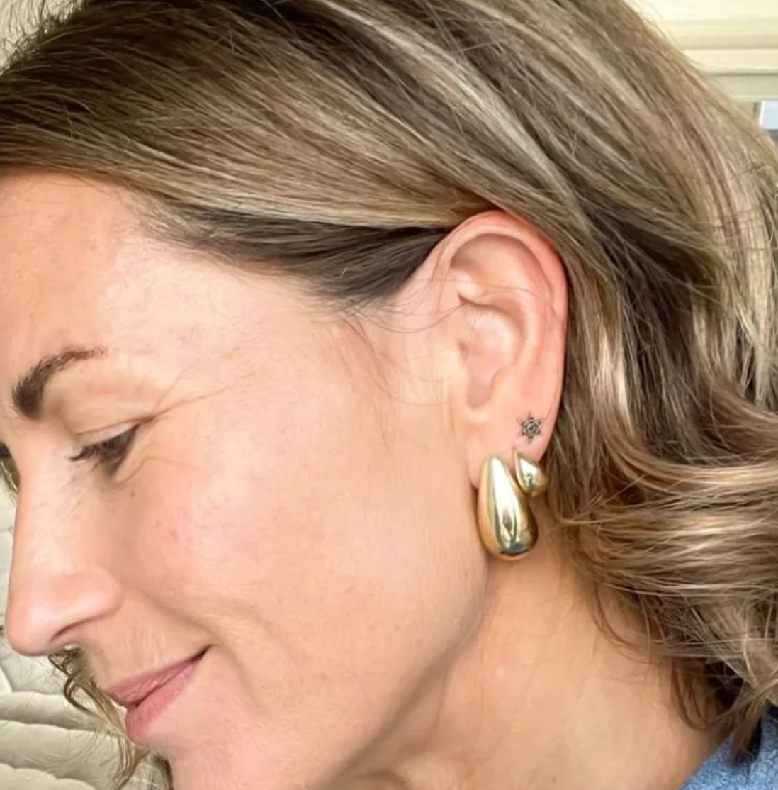 Large Tear Drop Earrings